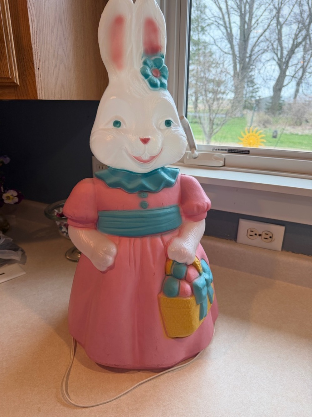 Vintage Mrs Rabbit Blow Mold